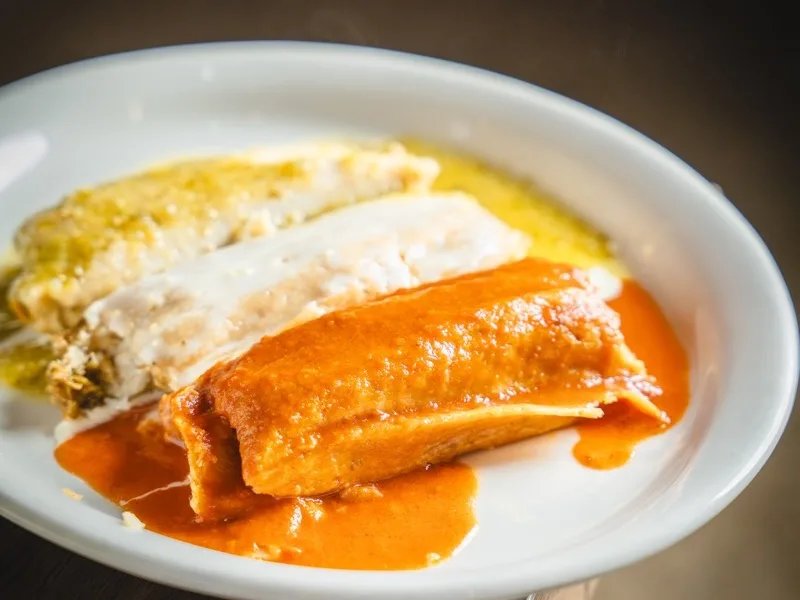 Trio of tamales at El Jinete Athens